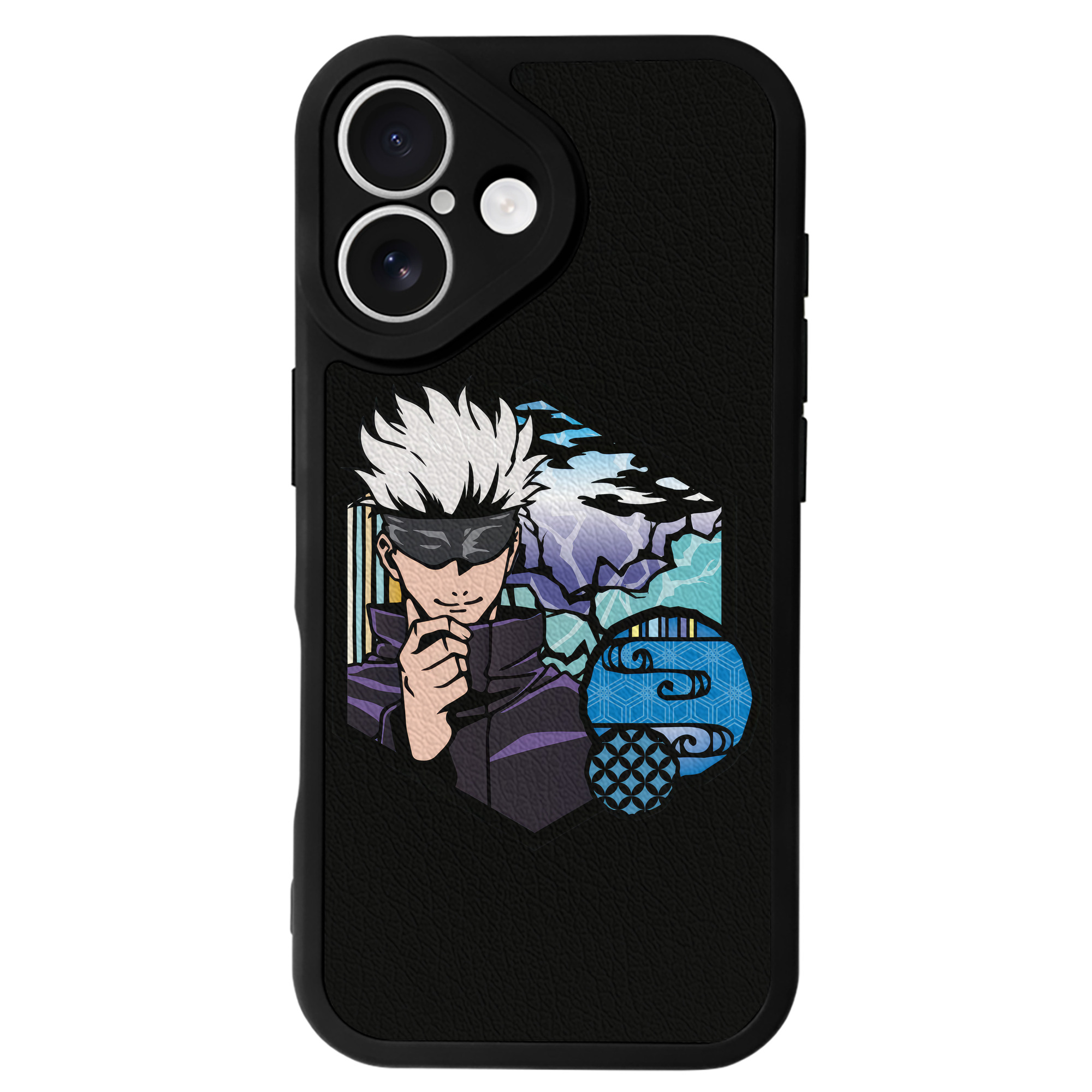 （画像用） 呪術廻戦 Jujutsu Kaisen 【iPhone 16シリーズ対応】シリコンスマホケース（レザー調） 材質：シリコン